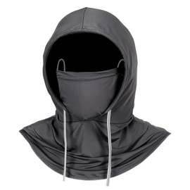 Cooling Balaclava Mask,Sun UV Protection Hood,Breathable Full Head Mask for Men Women Fishing Running Outdoor (US, Alpha, One Size, Large, Dark Grey)