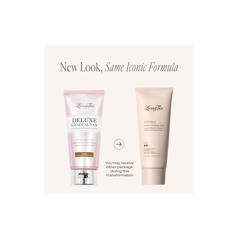 Loving Tan Deluxe Gradual Tan, Dark - Natural looking Self