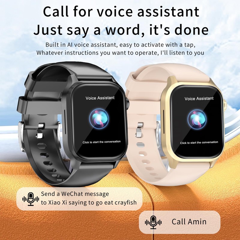 PROTKPETS Smart Watch with 1.85" HD Touch Screen, Heart Rate
