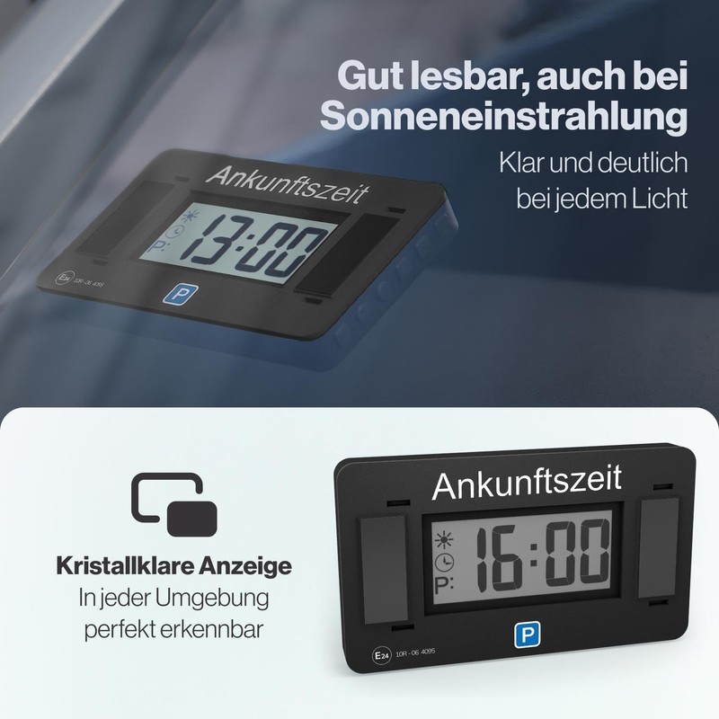 Parkwächter V2 Electronic Parking Disc with Approval for Car -