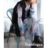 antiqua Tie-Dye Pattern Sheer Dress Ladies YP-00148 OneSize Blue Mix
