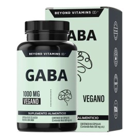 Beyond Vitamins  Gaba 1000 Mg, Con Cpsulas De Tecnologa Vegana - Suplementos Gym - Sin Rellenos - Estrs - Relajante - Vitaminas Mujer  Hombre - 60... 