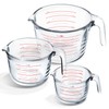 Eatex Glass Measuring Cups Set of 3 - Liquid Measuring