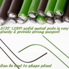EESC2Y 10-PCs 15-3/4" Plastic Coated Orchid Stakes for Plants Support,