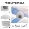 Mini Igloo Toy Lifelike Ice House Models Arctic Figurines Toys