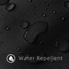 Curoayood no Hook Black Shower Curtain for Bathroom,Machine Washable Light