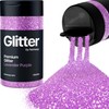 Hemway Lavender Purple Glitter Shaker, 130g Ultrafine Glitter