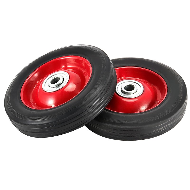 MAHIONG 4 Pack 8 x 1.75 Inch Solid Rubber Wheel,