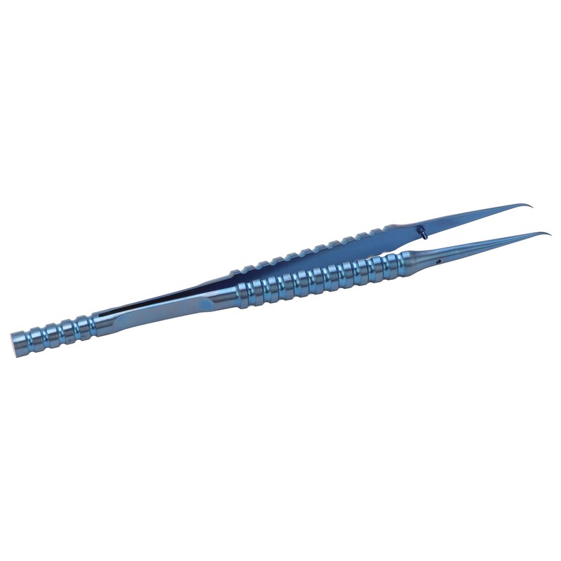 2 Pcs Fine Tipped Tweezers Straight Tip Bent Tip Titanium