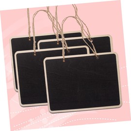 GOOHOCHY 4Pcs Rectangular Double Sided Hanging Chalkboards Ideal for Wedding Party Table Place Tags Message Board Signs Memo Boards and Decorative Displays