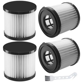 Alrens 4 Pack A32VC05 Wet/Dry Vacuum Filter for Ryobi 18V ONE+ Wet/Dry Vacuum Cleaners P3240, PCL733, PCL734, Washable & Reusable, Compare to Part# A32VC05, A32RF08