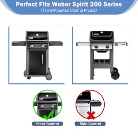 Criditpid 69785 18" Grill Burner Tube for Weber Spirit I & II 200 Series Spirit E210 E220 S210, S220 Gas Grills with Up Front Controls(2013 and Newer), 304 Stainless Steel Tube Pipe Replacement Parts
