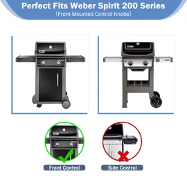 Criditpid 69785 18" Grill Burner Tube for Weber Spirit I & II 200 Series Spirit E210 E220 S210, S220 Gas Grills with Up Front Controls(2013 and Newer), 304 Stainless Steel Tube Pipe Replacement Parts