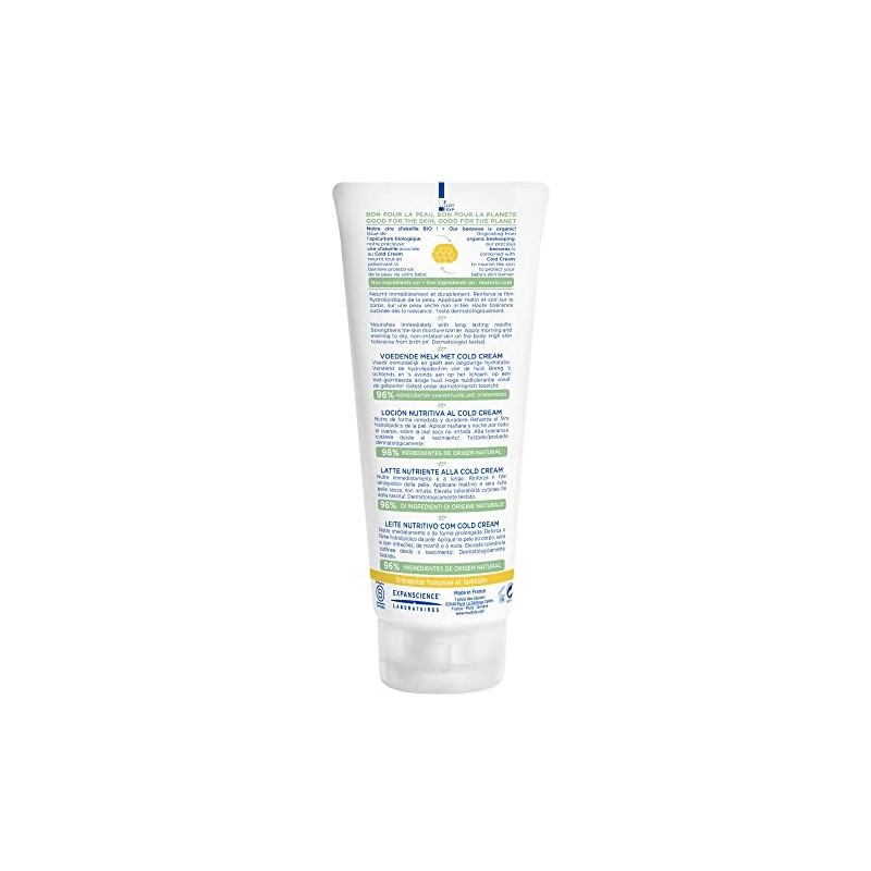 Mustela, Loción Corporal Nutritiva Cold Cream Bebé, 200ml
