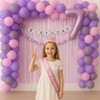 Vyqrx Decorations for Girls, Princess Crown Headband, Glitter Girl Sash