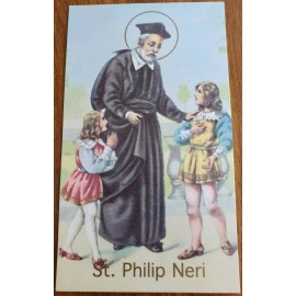 'Prayer to St. Philip Neri' prayer cards (pack of 4)