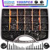mxuteuk 1095PCS Self Tapping Screws Assortment Kits, #8#10 410 Stainless