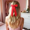 2PCS Red Bows for Hair, Hair Bow Red Bow Long