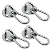 PRIOstahl Eyelet Plate Carabiner Hook - 4 x Round Eye