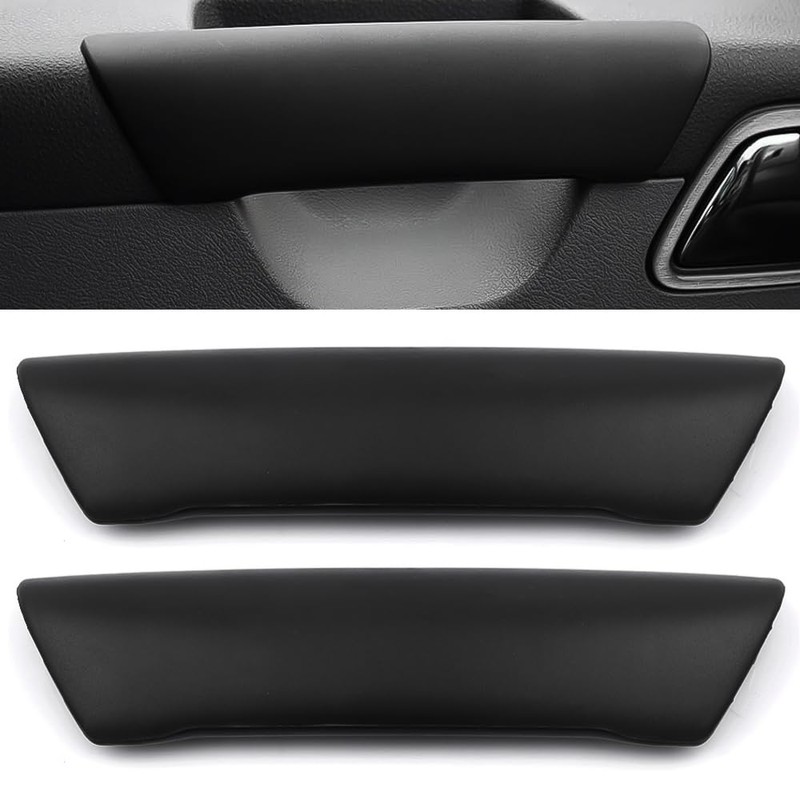 2 Pcs Front Interior Door Grab Pull Handle Inner Black
