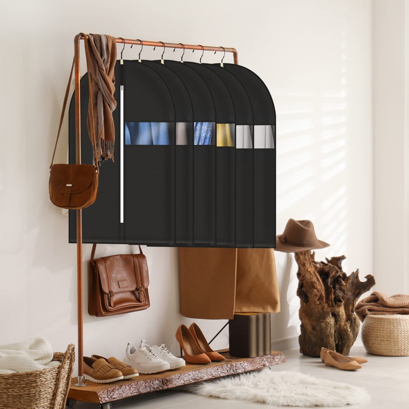 Asiulalt 5 Pack Garment Bag for Hanging Clothes, 40 Inch