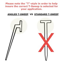 Clear Vinyl Framed Shower Door Drip Sweep Wipe Seal Angled 36" Long, Made in USA (Clear)