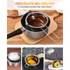 Stainless Steel Double Boiler Pot with 600ML for Melting Chocolate,