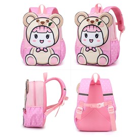 Voici et Voila Backpack Nursery Boys Small Children Nursery Backpack Baby Nursery Girls Boys Children's Bag 2 3 Years, 1621 Pink, Kids Backpack