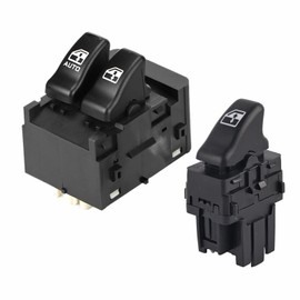 2 Uds Interruptor de Ventana El?¡ì|ctrica de Coche, Reemplazo Maestro de Control de Ventana Delantera Izquierda Derecha para Venture 19244642 901-025