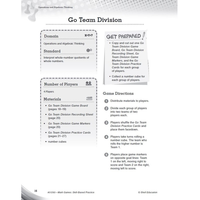 Math Games: Skill-Based Practice for Third Grade