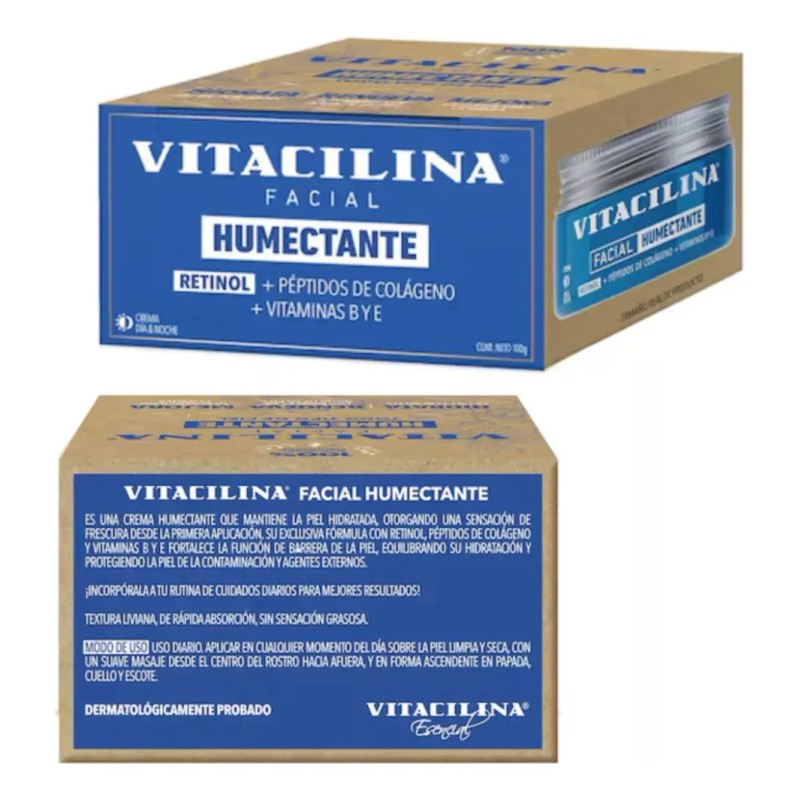 Skincare Antiarrugas Aclarador Humectante Vitacilina 3 Pcs