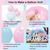 Pink and Blue Balloons Garland Arch Kit - Gender Reveal