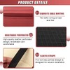 DUSCOKE Car Center Console Cover, Carbon Fiber Leather Car Armrest