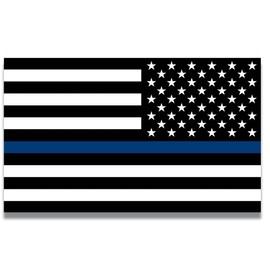 Magnet Me Up Reverse Thin Blue Line American Flag Car Magnet Decal, 5x8 Inches, Heavy Duty for Car Truck SUV, in Support of Police and Law Enforcement Officers