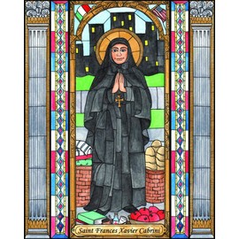 Trinity Stores Religious Art Giclee Print - 8x10 St. Frances Xavier Cabrini by Brenda Nippert