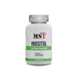 MST Myo-Inositol 90 Capsules - High Dose with 1000 mg per Serving - Dietary Supplement with Inositol - Vegan - No Additives - Laboratory Tested - Made in Germany