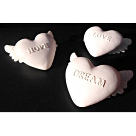 Beautiful Set of Three Angel Wings Ornaments