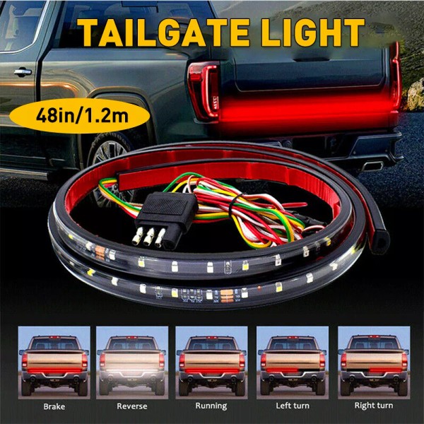 Unbranded 48" Tailgate Truck Strip Sequential LED Signal Turn Brake