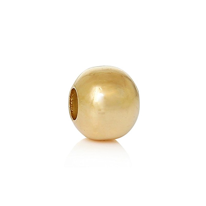 SiAura Material Metal Beads 4 mm with 1.5 mm Hole