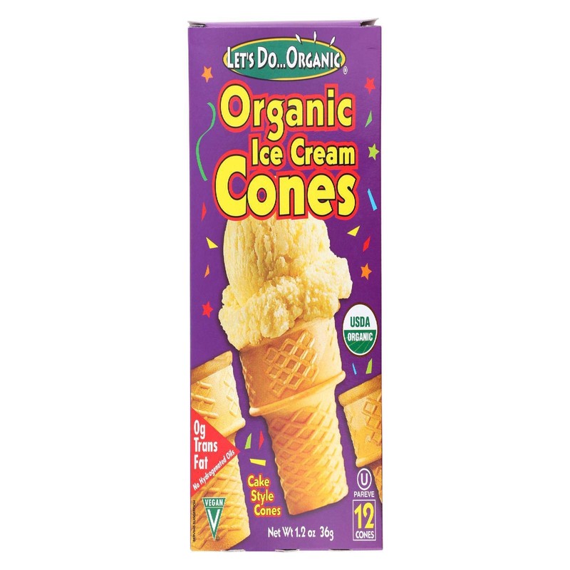 Let's Do Organics Organic Ice Cream Cones (1 x 2.3oz)