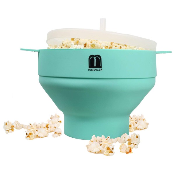 MMUGOOLER Original Microwave Popcorn Popper Silicone Popcorn Maker, Collapsible Bowl