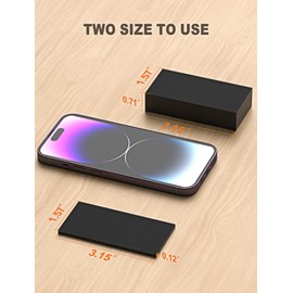 SARDVISA 20 Packs Furniture Wall Protector, 8Pcs(0.71" Thick) + 12Pcs(0.12" Thick) EVA Foam Headboard Stoppers for Wall, Bed Stoppers for Headboard, Bed Frame & Wall Guards, Black Headboard Bumper