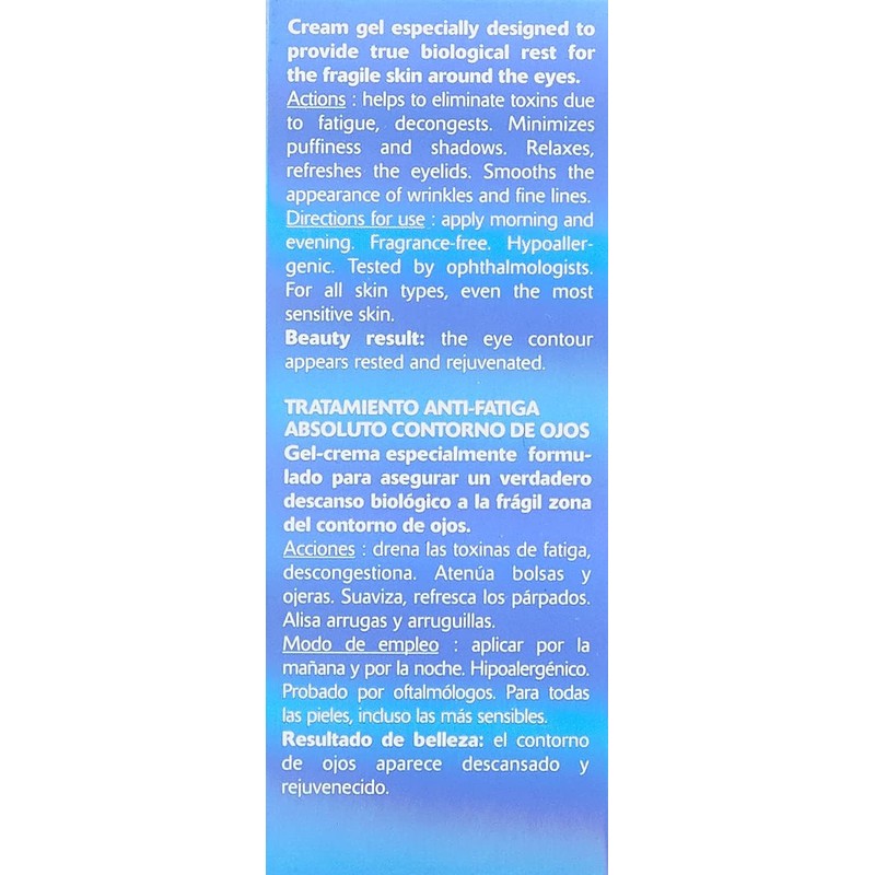 ORLANE PARIS Absolute Skin Recovery Care Eye Contour - Gel