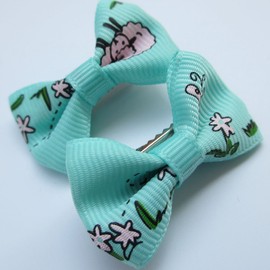 Chenkou Craft 50pcs/25pairs Puppy Yorkie Dog Hair Bows with Clips Pet Grooming Products Mix Colors Varies Patterns Pet Hair Bows Dog Accessories