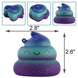 Anboor Squishy Poo Toy,Soft Spoof Toy Squishies Kawaii Toy Party Favor,Squeeze Stress Ball for Classroom Prizes, Birthday Gift Stress Relief Kid's Toys
