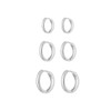 Earrings 925 Silver Hoop Earrings Small Women, 3 Pairs Earrings