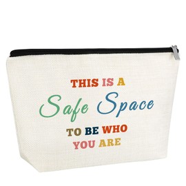 Therapist Gift for Girl Women Makeup Bag Mental Health Gift for Daughter Sister Friend Bff Therapy Office Decor Cosmetic Bag Christmas Birthday Gifts for Her Female Travel Toiletry Pouch