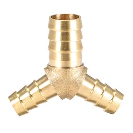 sourcing map 16 x 12 x 12 mm Hose ID Reducer Barb Y 3 Way T Connector Adapter