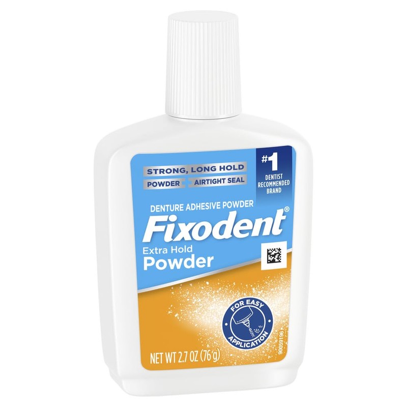 Fixodent Fixodent Extra Hold Denture Adhesive Powder, 2.7 Ounce (Pack