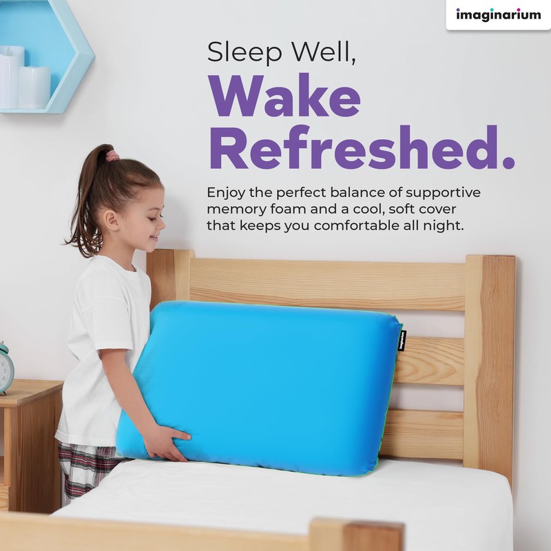 Imaginarium Cooling Memory Foam Fun Pillow with Cool-to-The-Touch Cover 2